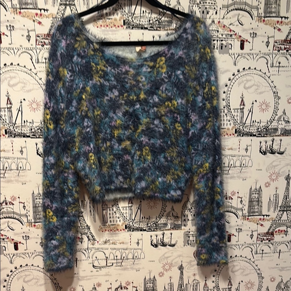 Pilcro Multicolor Fuzzy Sweater